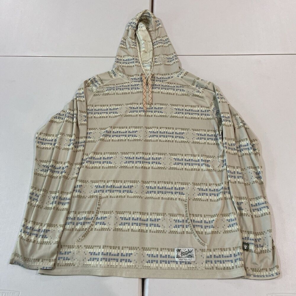 Howler Bros Loggerhead Hoodie Mens XLarge Aztec Performance Light Stretch